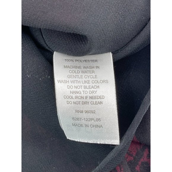 Dalia Women's Burgundy Black Cami Tank Top Spaghetti Straps Size Medium - Picture 7 of 10